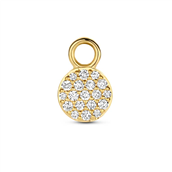 Spirit Icons Mini Drop vedhæng til hoops 14 karat guld med 0,083 ct. w/vs.