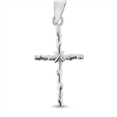 By Pind halskæde sølv med kors vedhæng (40,45 eller 50 cm)