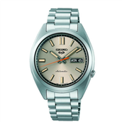 Seiko 5 Sports Automatic ur stål lænke champagnefarvet skive 37mm 10bar