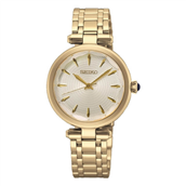 Seiko Classic dameur stål gulddoublé 30mm 5bar