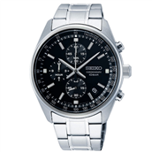 Seiko Cronograph herreur stål 10bar mineralglas 42mm