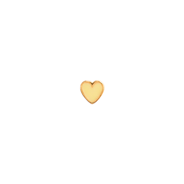 STINE A ørestik Petit Love Heart sølv forgyldt gul emalje (1 stk)
