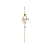 STINE A ørering Heavenly Pearl Dream Hoop sølv forgyldt (1 stk)