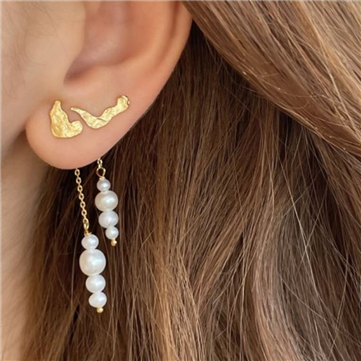 STINE A Petit Pearl Berries Behind Ear ørering forgyldt sølv (1 stk)