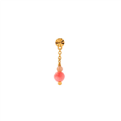 STINE A Tres Petite Etoile With Coral ørering forgyldt sølv (1 stk)
