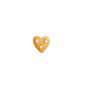 STINE A I Love Your Heart ørering forgyldt sølv m. cz (1 stk.)
