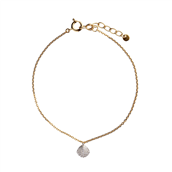 *STINE A armbånd Tres Petit Vintage Shell forgyldt sølv m. cz (15,5-18 cm)