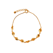STINE A Petit Ile De L'Amour armbånd forgyldt sølv (17-25 cm)