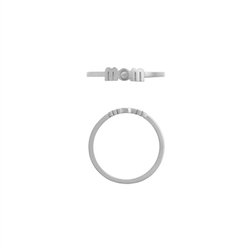 STINE A ring Wow/Mom sølv (str 48-60)