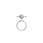 STINE A Vintage Shell ring sølv m. cz (str. 52-56)