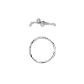 STINE A Flow Ring With Two Stones ring sølv (str. 48-60)