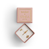 STINE A Love Box 21 forgyldte sølv øreringe (1 stk. af hver)