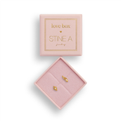 STINE A Love Box 84 sølv forgyldt øreringe (1 stk af hver)