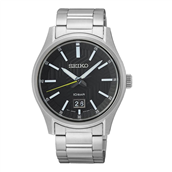 Seiko Classic herreur stål sort skive safirglas 39mm 10ATM