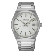 Seiko Classic herreur stål hvid skive safirglas 39mm 10ATM