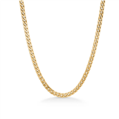 Studio Z Plaited Chain halskæde forgyldt sølv (40-45 cm)
