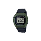 CASIO CLASSIC W-218H-3AVEF (3224) sort fiberrem 44mm mineralglas