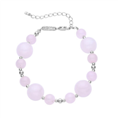WiOGA Aisha armbånd sølv m. sten (15,5-19 cm)