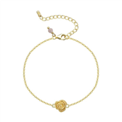 WiOGA Luna-Maria armbånd forgyldt sølv (15,5-19 cm)