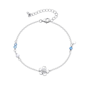 WiOGA Kamila armbånd sølv m. sten (15,5-19 cm)