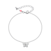 WiOGA Sidsel armbånd sølv m. cz (15,5-19 cm)