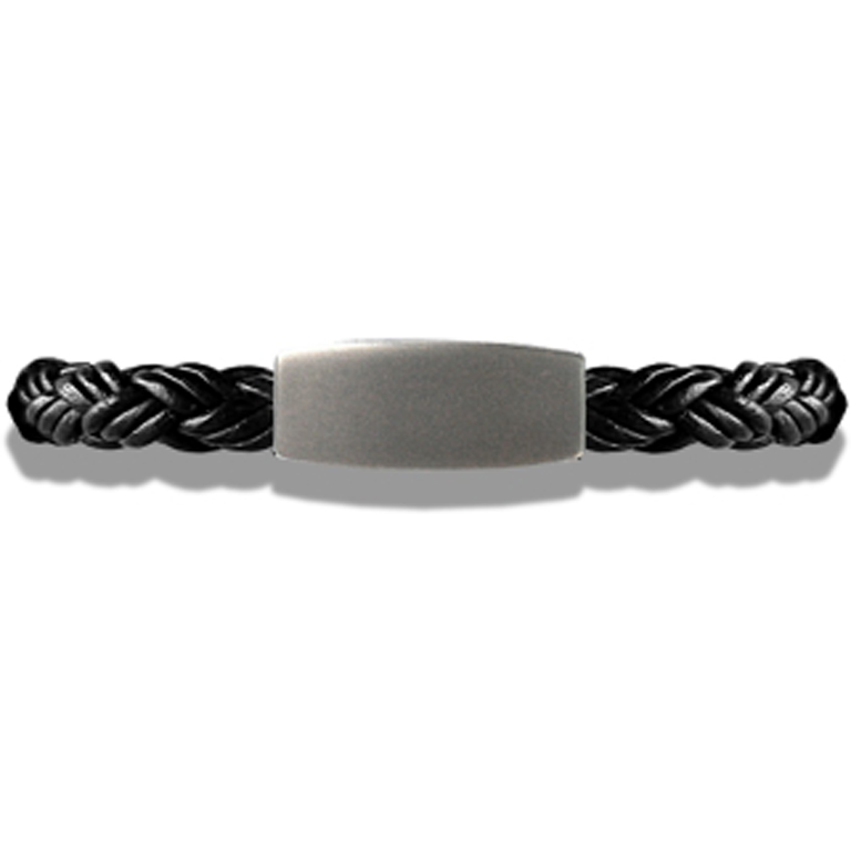 hjul Skur Scorch Zeezen læder sort flet armbånd m. magnet lås 19-21 cm | Zeezen - Køb hos  pindj.dk